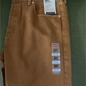 Levi's 501 Classic Jeans - Caramel Brown
